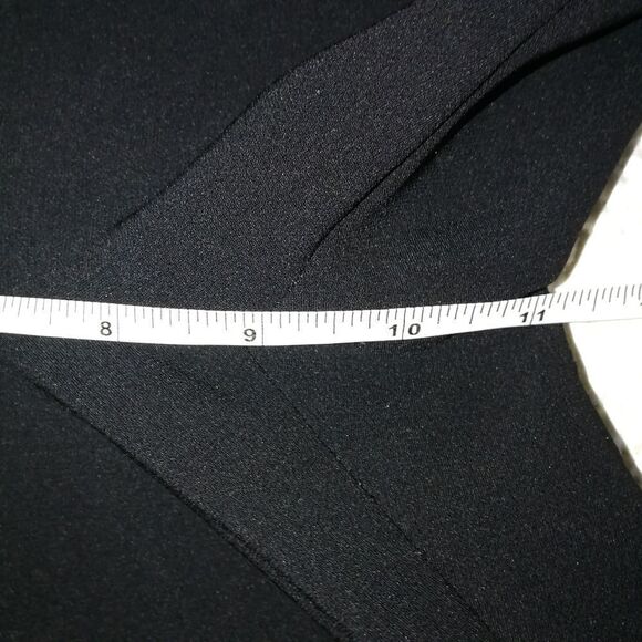 MARC CAIN Black Raw Hems Classic Casual Cotton Stretch Trouser Pants Size 8 - Picture 9 of 14